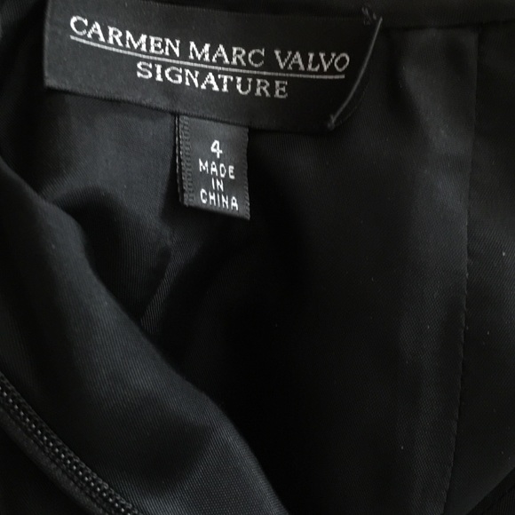 CARMEN MARC VALVO  BLACK SKIRT - Picture 3 of 3