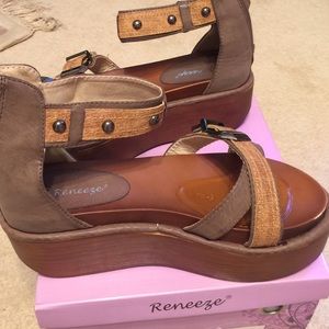 Cute and funky platform shoes. FIRM REDUCED PRICE