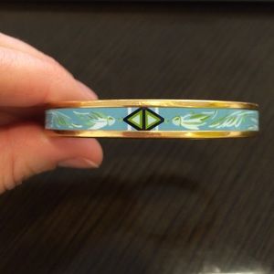 Hermes narrow printed enamel cuff