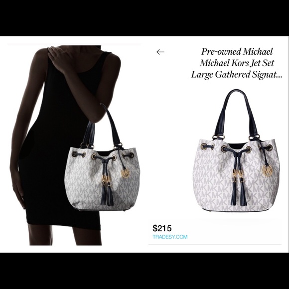 *SOLD*AUTHENTIC Michael Kors Large Jet Set Tote - Picture 3 of 4