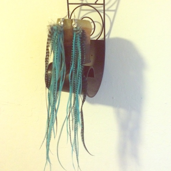 Long feather earing