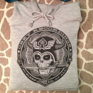 Graphic grey OBEY hoodie