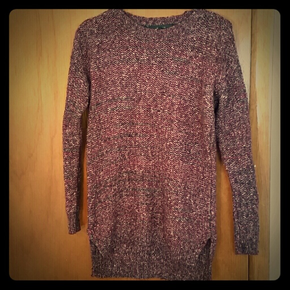 Forever 21 Maroon with navy accent knit sweater