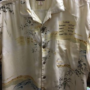 Tommy Bahama Hawaiian Flower patter shirt