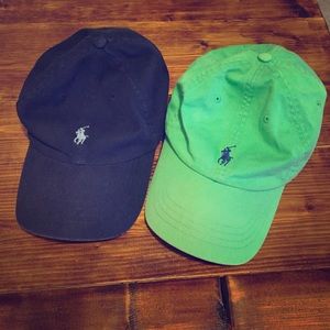 Lot of 2 polo hats