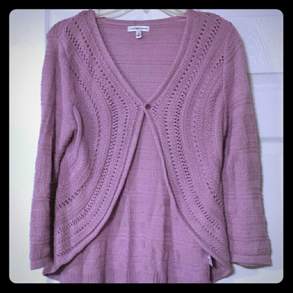 Womens purple lace sweater