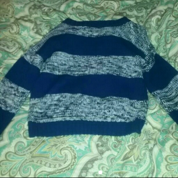 Dark Blue and White Sweater - Picture 2 of 3