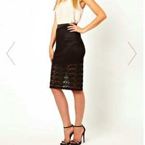 Lace Pencil Skirt (Unworn)