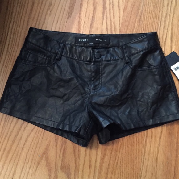 Guess faux leather shorts