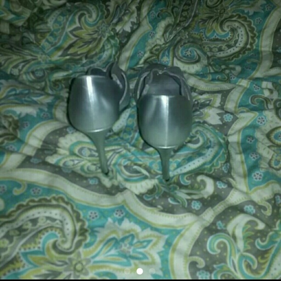 Silver Sparkly Heels - Picture 3 of 3