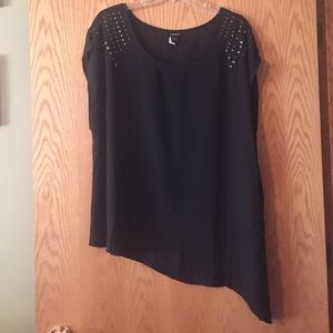 Asymmetrical Sheer Top