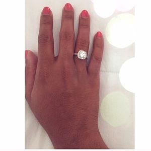 White sapphire ring
