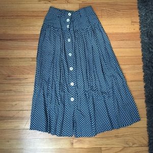 Vintage blue skirt with white buttons. Never worn