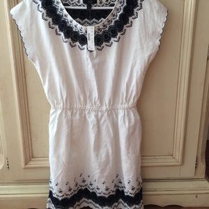 J Crew embroidered short sleeve dress