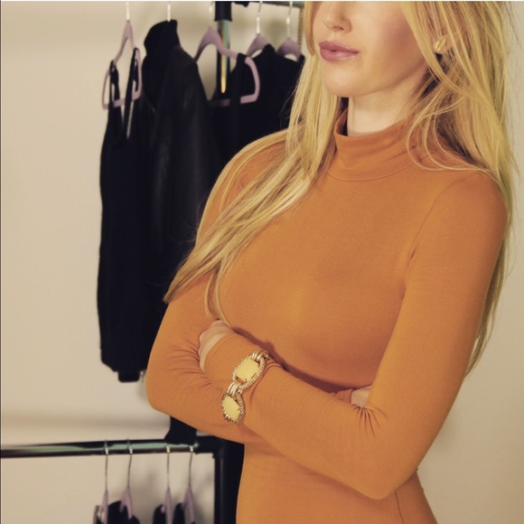 SOLD OUT Mustard Turtleneck Zipper Dress - Picture 3 of 4