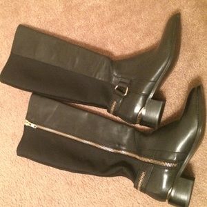 Steve Madden black boots.