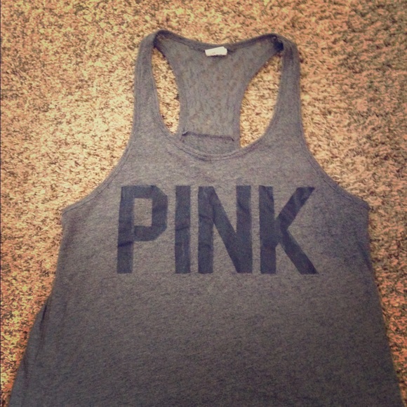 Pink Victoria's Secret lace back tank top