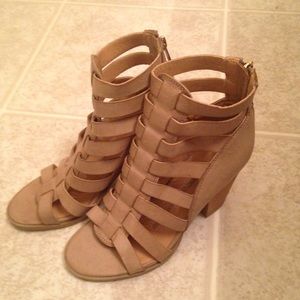 Peeptoe Strappy Heels