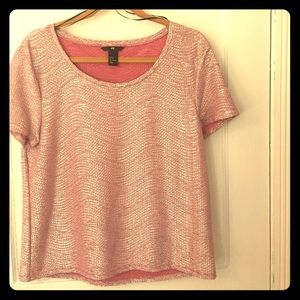 H&M pink shimmery shirt
