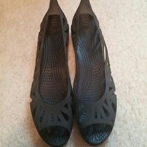 Croc open toe flat