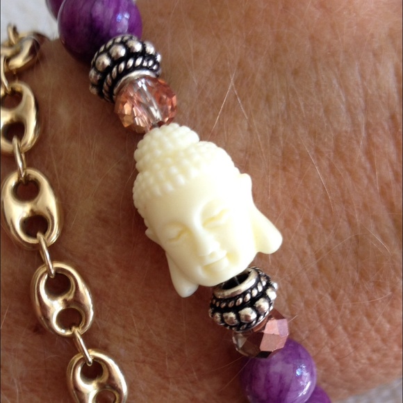 📿Gemstone Buddha Bracelet - Picture 2 of 4