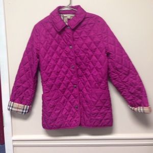 Burberry Brit Fuchsia Quilted Jacket size S