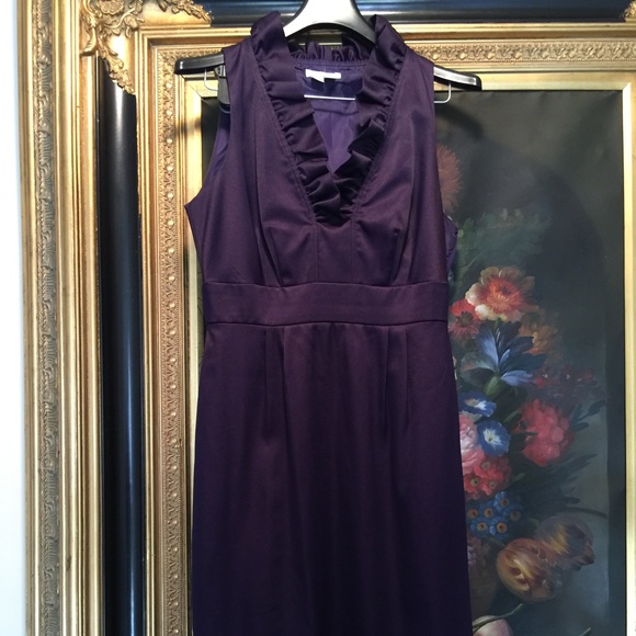 Purple London Times dinner dress