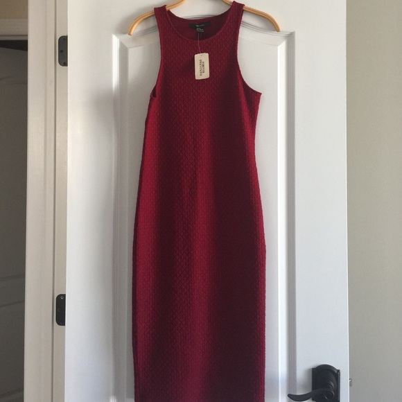 Forever21 burgundy midi dress