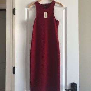 Forever21 burgundy midi dress