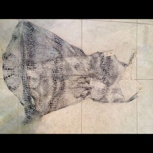 NWT. Nordstrom, high low dress with lace back.