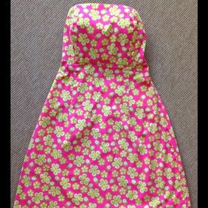 Vintage Lilly Pulitzer Strapless Sundress, size 0