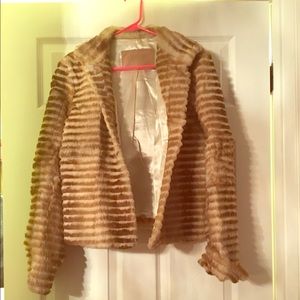 Authentic rabbit fur coat