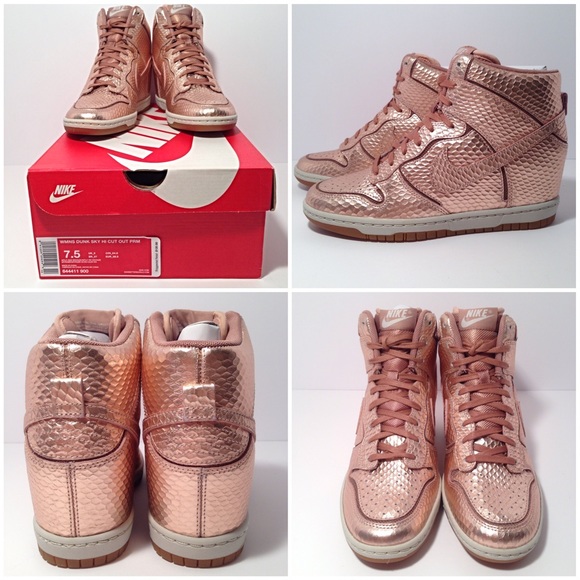 🆕Lmtd Edtn Nike Dunk Sky Hi CutOut Premium Bronze - Picture 2 of 4