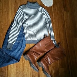 Banana republic striped turtleneck