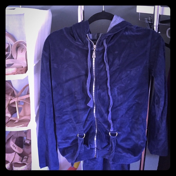 Gypsy velour blue jumpsuit