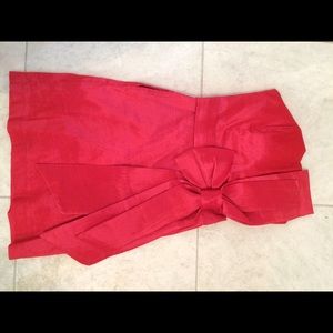 Gorgeous red dress with giant bow💃👠🎀❤️