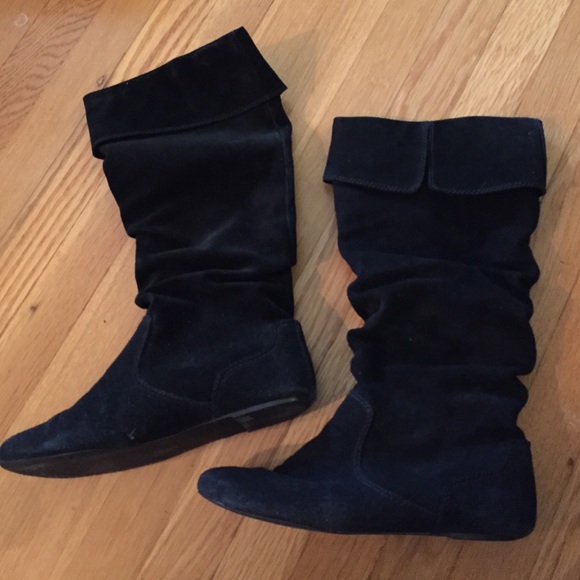 Sam & Libby black suede boots. Size 9