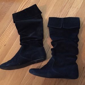 Sam & Libby black suede boots. Size 9