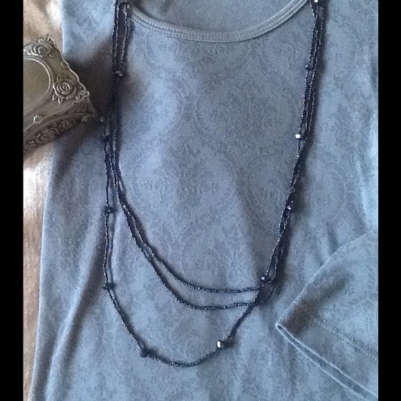 Beautiful iridescent blue necklace