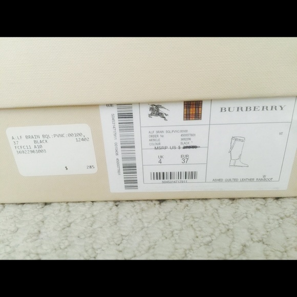 Burberry Equestrian/rain boot
