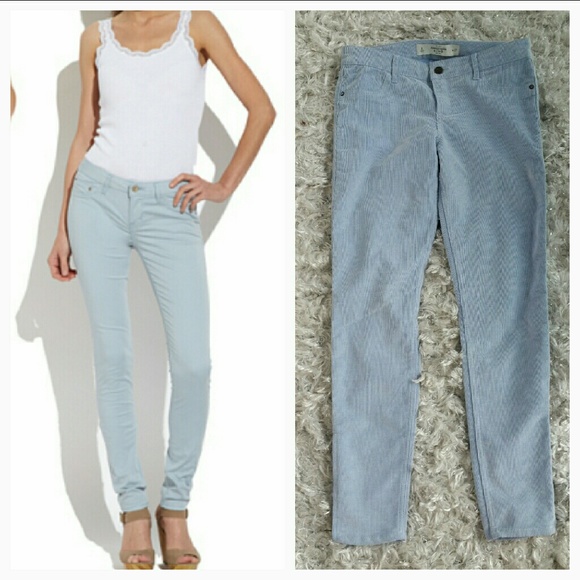 Abercrombie & Fitch Pants - Abercrombie & Fitch powder blue skinny jeggins