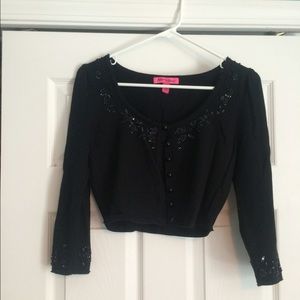 Betsy Johnson beaded bolero