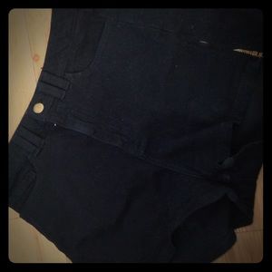 American Apparel high waisted black shorts.