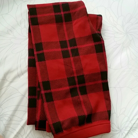 Red Plaid Leggings