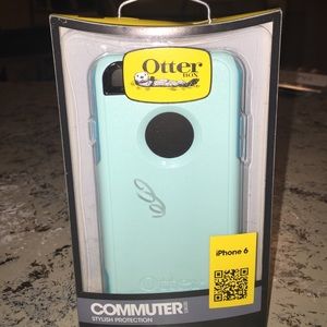 Aqua iPhone 6 Otterbox Commuter Case