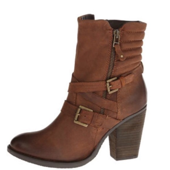 🚫SOLD🚫Steve Madden Raleighh Ankle BootsCognac6.5 - Picture 2 of 4