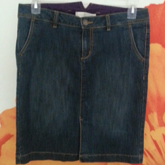 Denim Skirt with Lycra