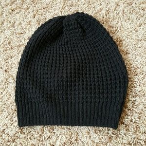 Black beanie hat