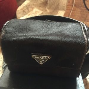 Vintage Prada pony hair small clutch - like new!
