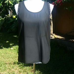Black Tunic With Stud Accents